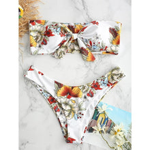 Load image into Gallery viewer, New Push up 2019 Bikini Set Women Ruffle Biquini Swimwear Low Waist Sexy Brazilian Ribbed Swimsuit Bather Beach maillot de bain