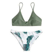 Load image into Gallery viewer, Bikini 2018 Hot Sale 2019 Women's swimming suit Women's Bikini Set Sexy Leaves For Rope Swimsuit Push-up Swimwear 2.0#