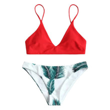 Load image into Gallery viewer, Bikini 2018 Hot Sale 2019 Women's swimming suit Women's Bikini Set Sexy Leaves For Rope Swimsuit Push-up Swimwear 2.0#