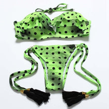 Load image into Gallery viewer, push up swimsuit women swimwear brazilian bikini set print bathing suit halter top bikinis women 2019 biquini mujer