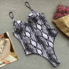 Load image into Gallery viewer, Women Push Up  Swimwear One Piece Swimsuit Female Bather Leopard Printed Bathing Suit Swim Lady Monokini 5222
