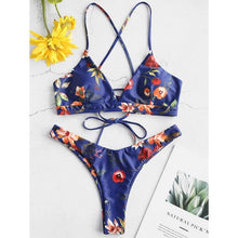 Load image into Gallery viewer, New Push up 2019 Bikini Set Women Ruffle Biquini Swimwear Low Waist Sexy Brazilian Ribbed Swimsuit Bather Beach maillot de bain
