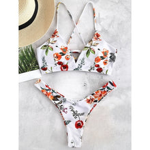 Load image into Gallery viewer, New Push up 2019 Bikini Set Women Ruffle Biquini Swimwear Low Waist Sexy Brazilian Ribbed Swimsuit Bather Beach maillot de bain
