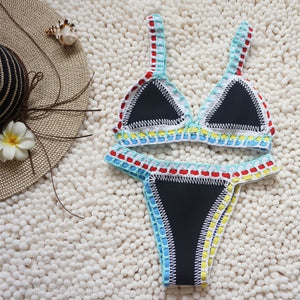 Handmade Crochet Swimsuit Sexy Bikini Swimwear Bathingsuit, Bikinis &  Swimsuits