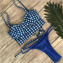 Load image into Gallery viewer, Sexy Swimwear Women Bathing Suit Push Up Swimwear Women Swim Suit Brazilian Bikini Set Thong Bikini Beachwear Swim Wear Biquini
