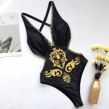 Load image into Gallery viewer, Women Push Up  Swimwear One Piece Swimsuit Female Bather Leopard Printed Bathing Suit Swim Lady Monokini 5222
