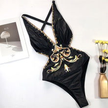 Load image into Gallery viewer, Women Push Up  Swimwear One Piece Swimsuit Female Bather Leopard Printed Bathing Suit Swim Lady Monokini 5222
