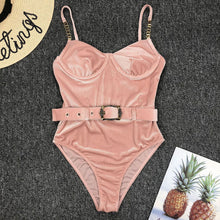 Load image into Gallery viewer, Women Push Up  Swimwear One Piece Swimsuit Female Bather Leopard Printed Bathing Suit Swim Lady Monokini 5222
