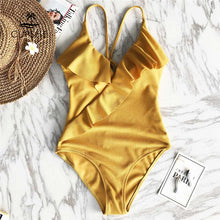 Load image into Gallery viewer, Sexy Women Swimsuit Ladies Beachwear Push Up Swimwear Monokini Ruffle Bikini Bathing Suit Swimming Bikini For Ladies Swimwear
